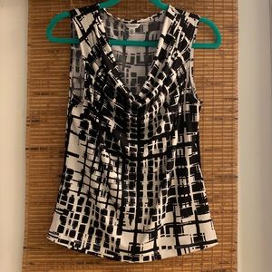 Calvin Klein black & white top